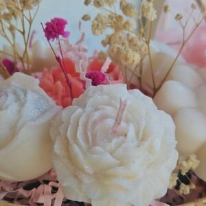 Peony Flower Candle